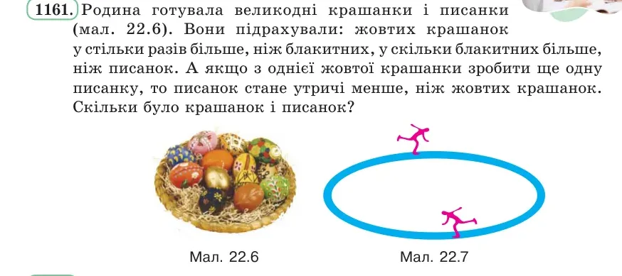 Умова: вправа 1161: Родина готувала великодні крашанки і писанки (мал