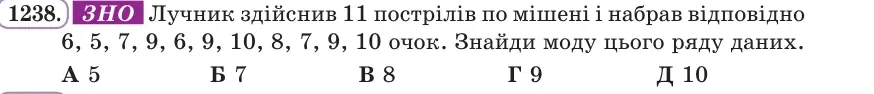 Умова: вправа 1238: ЗНО