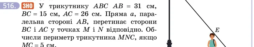 Умова: вправа 516: ЗНО