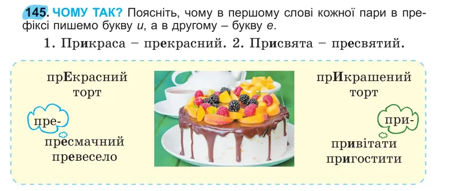 Умова: вправа 145: 145
