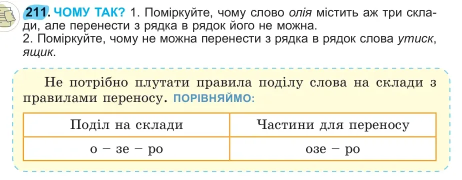 Умова: вправа 211: 211