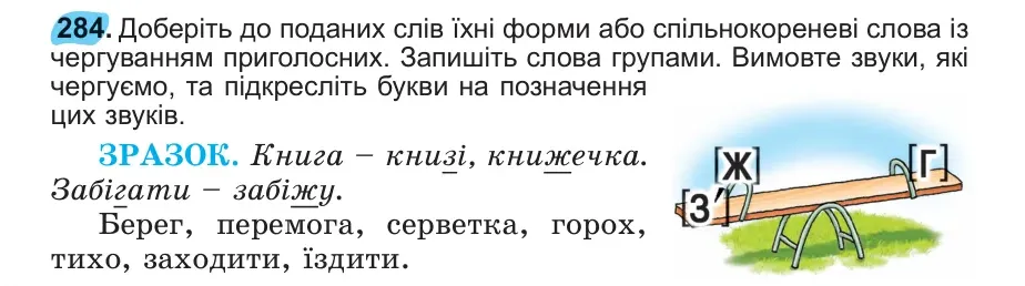 Умова: вправа 284: 284