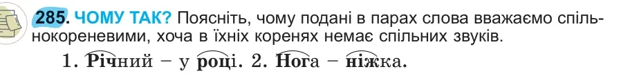 Умова: вправа 285: 285