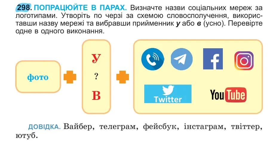Умова: вправа 298: 298