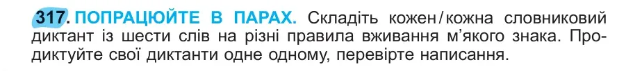 Умова: вправа 317: 317