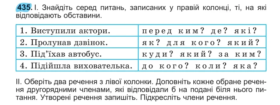 Умова: вправа 435: 435