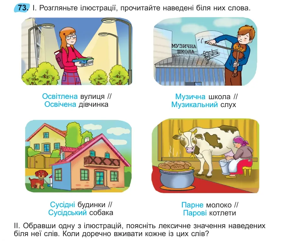 Умова: вправа 73: 73