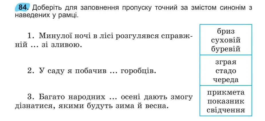 Умова: вправа 84: 84