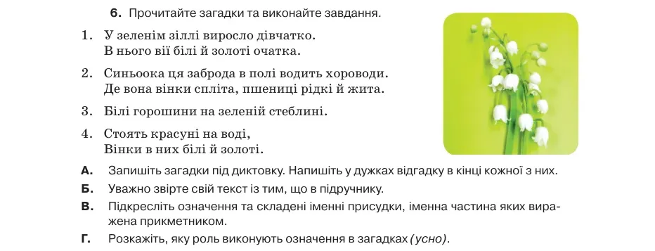 Умова: вправа 29.6: Прочитайте загадки та виконайте завдання