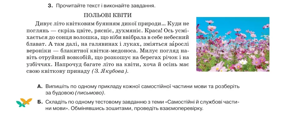 Умова: вправа 3.3: Прочитайте текст і виконайте завдання