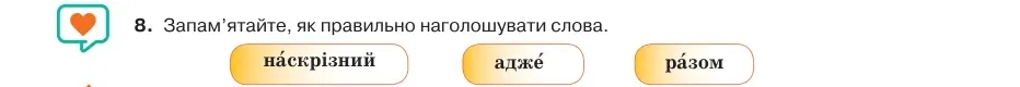 Умова: вправа 48.8: Запам’ятайте, як правильно наголошувати слова
