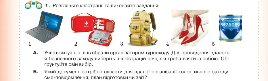 Умова: вправа 51.1: Розгляньте ілюстрації та виконайте завдання
