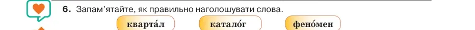 Умова: вправа 77.6: Запам’ятайте, як правильно наголошувати слова