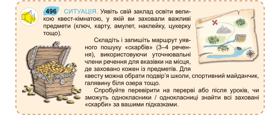 Умова: вправа 496: СИТУАЦІЯ